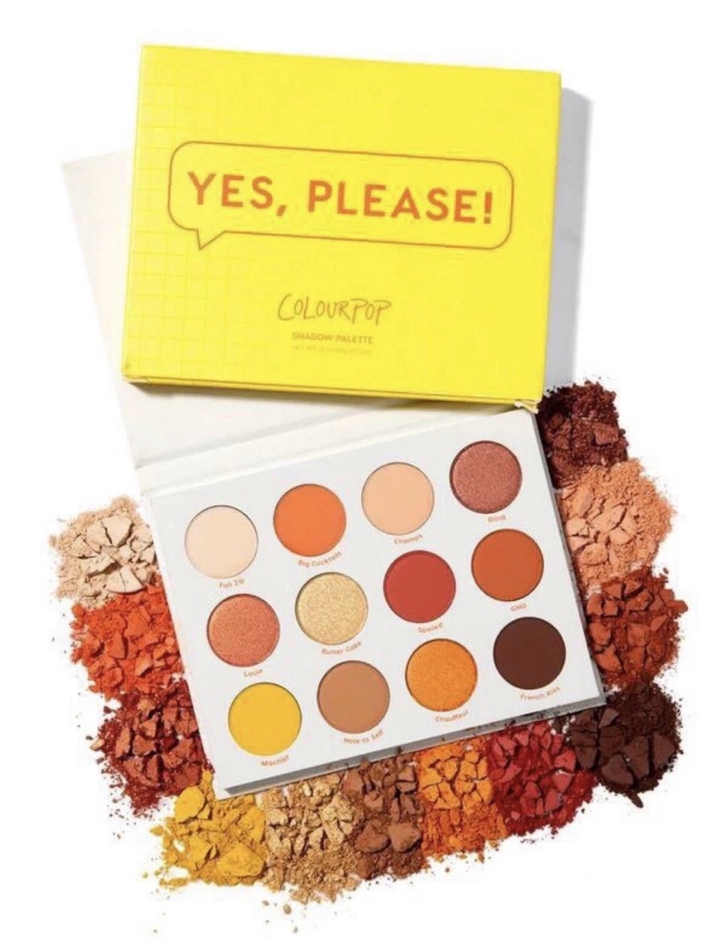 ColourPop Yes, Please! Eyeshadow Palette - Warm Yellow & Orange Tones
